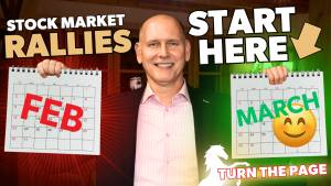 Stock Market rallies start here, Calendar showing month of March